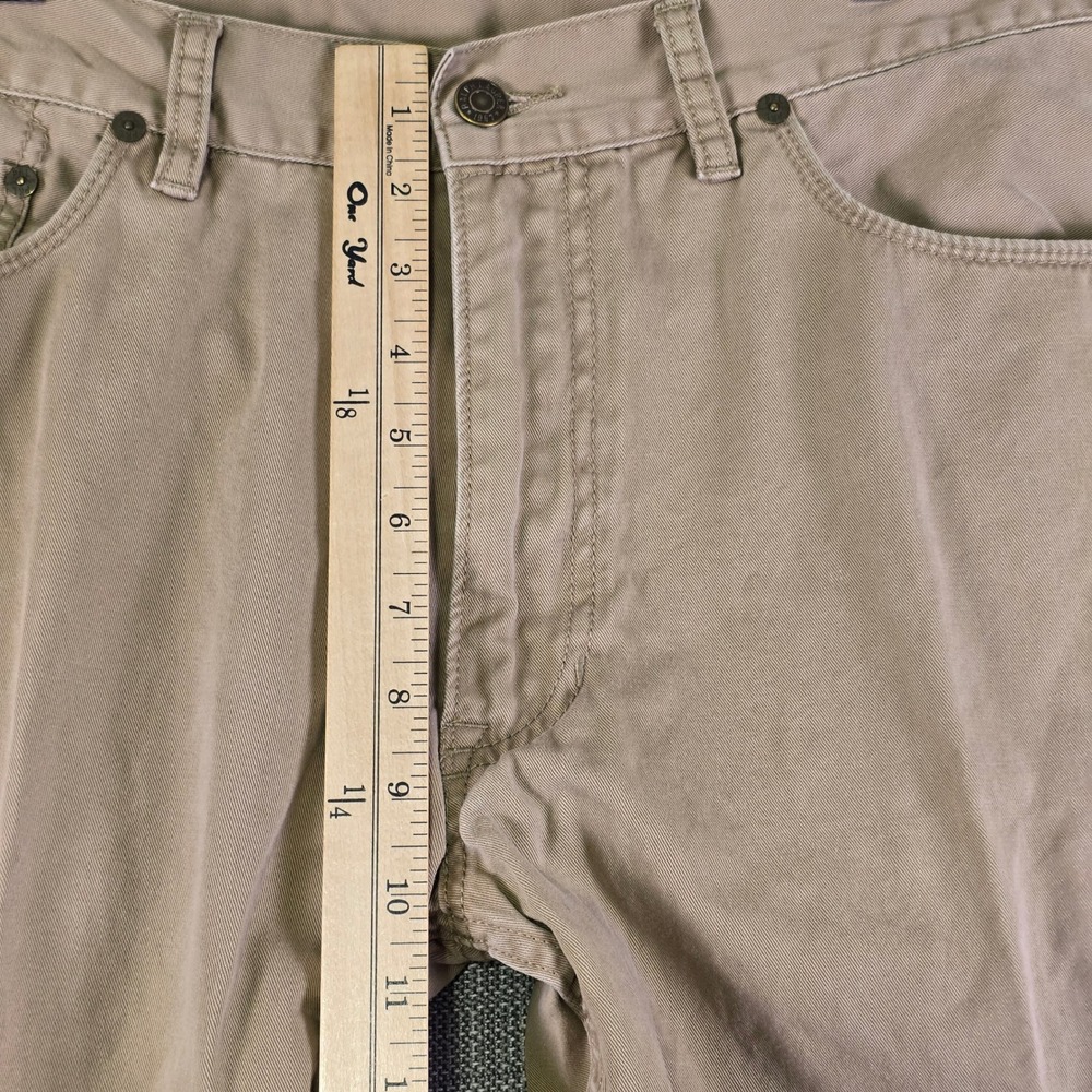 Polo Ralph Lauren 650 Straight Leg Pants Mens 36x34 Sand 5-Pocket Twill Classic - Picture 15 of 16